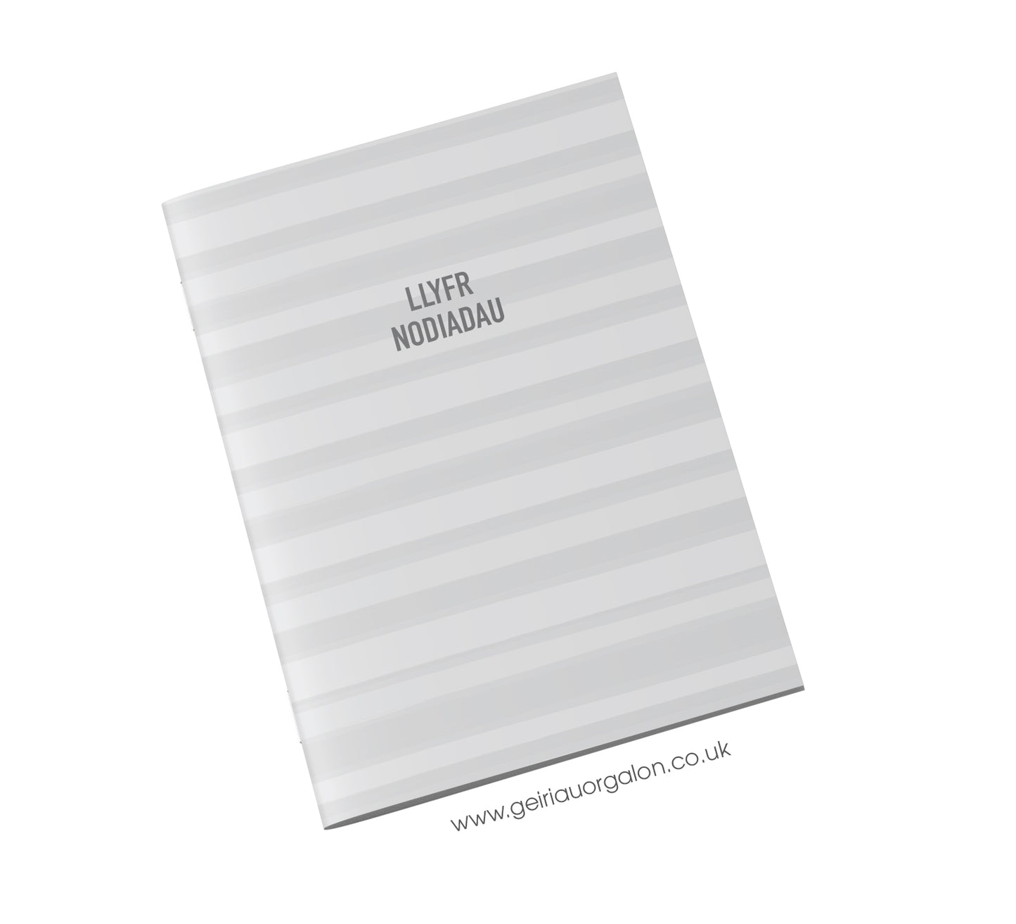 Llyfr Nodiadau Bach - Llinellau (Streipiau Bach Llwyd)