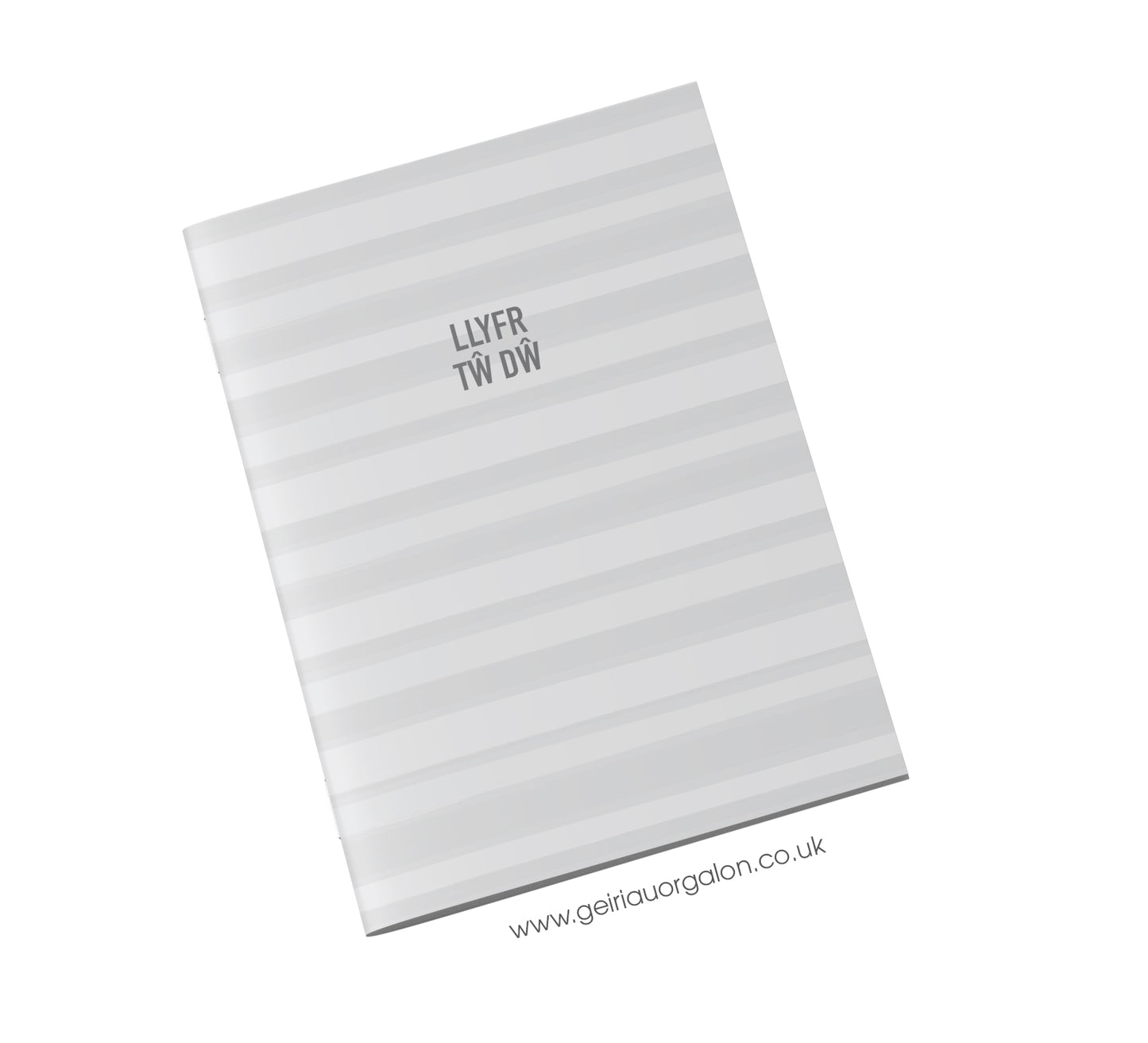 Llyfr Nodiadau Bach - Tw Dw (Streipiau Bach Llwyd)