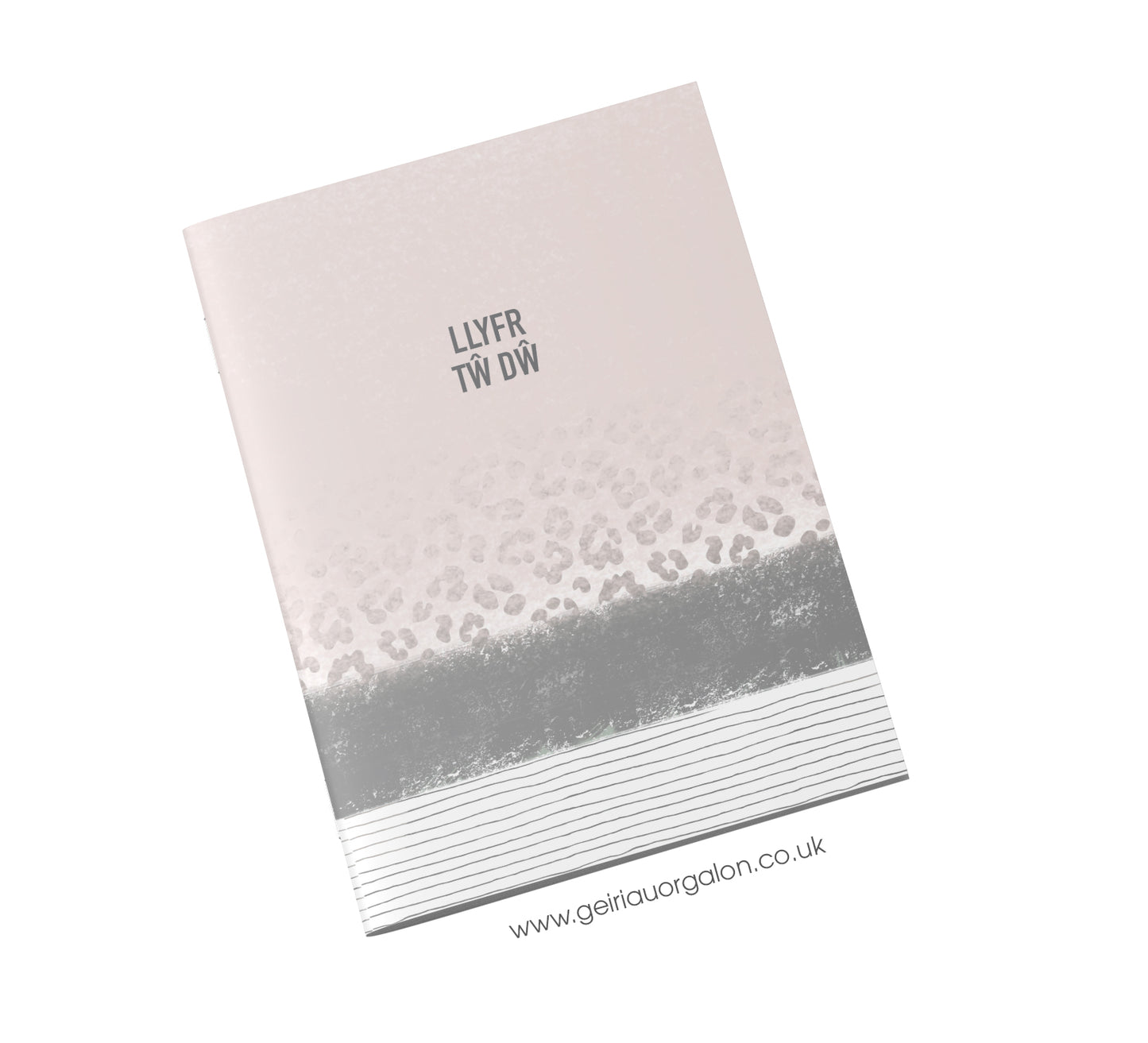 Llyfr Nodiadau Bach - Tw Dw (Pinc a Llwyd)