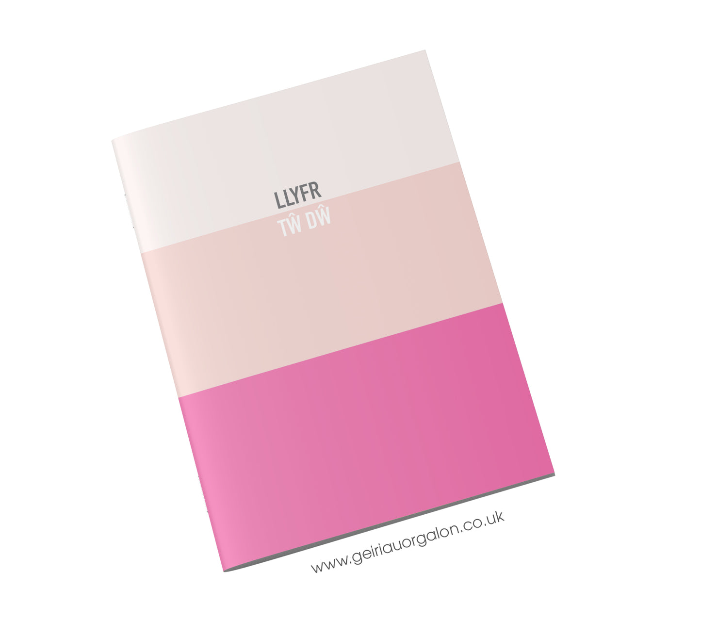 Llyfr Nodiadau Bach - Tw Dw (Streipiau Pink)