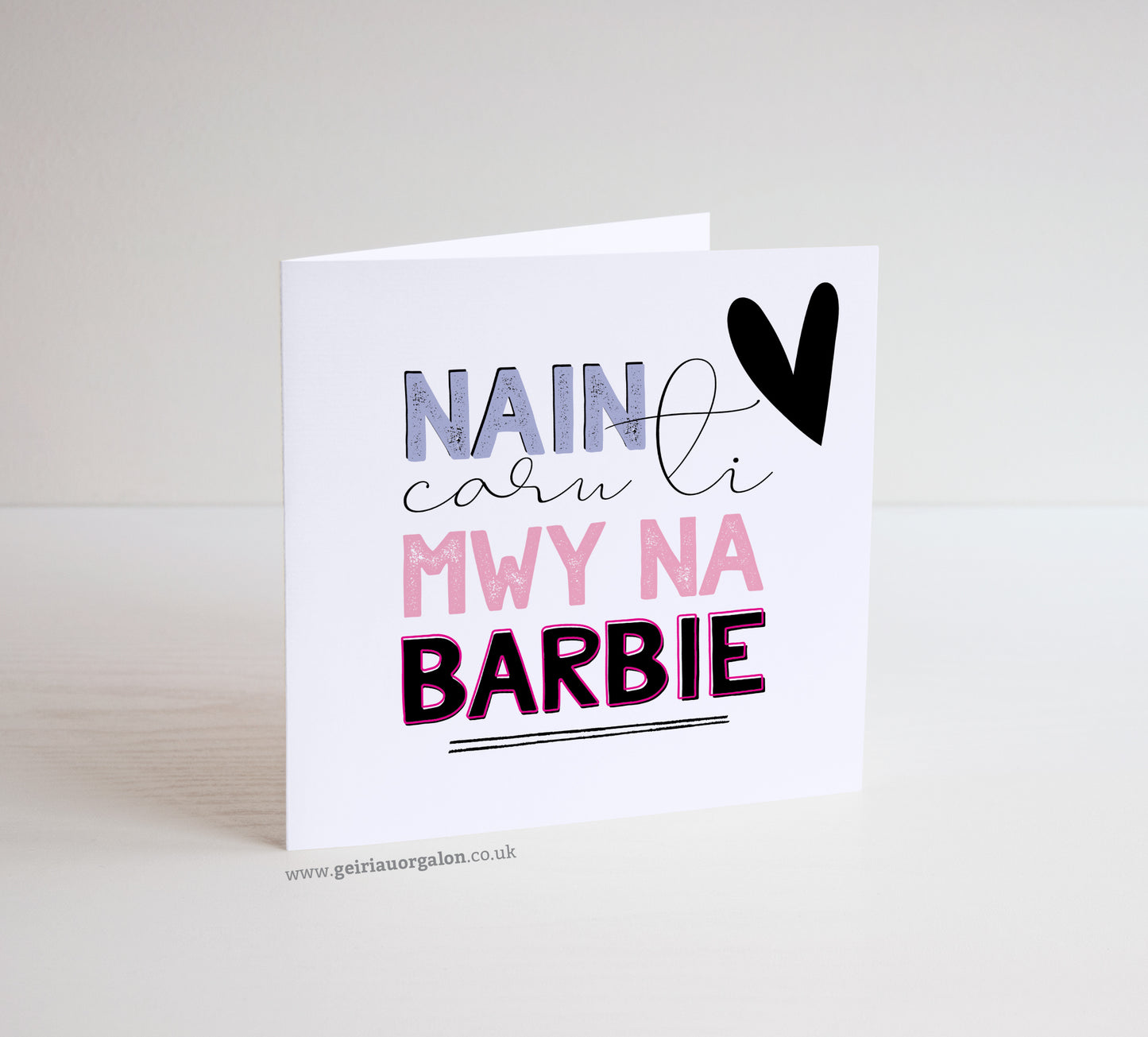 Cerdyn Cymraeg Sul y Mamau - Welsh Mothers Day Card - Caru ti Mwy