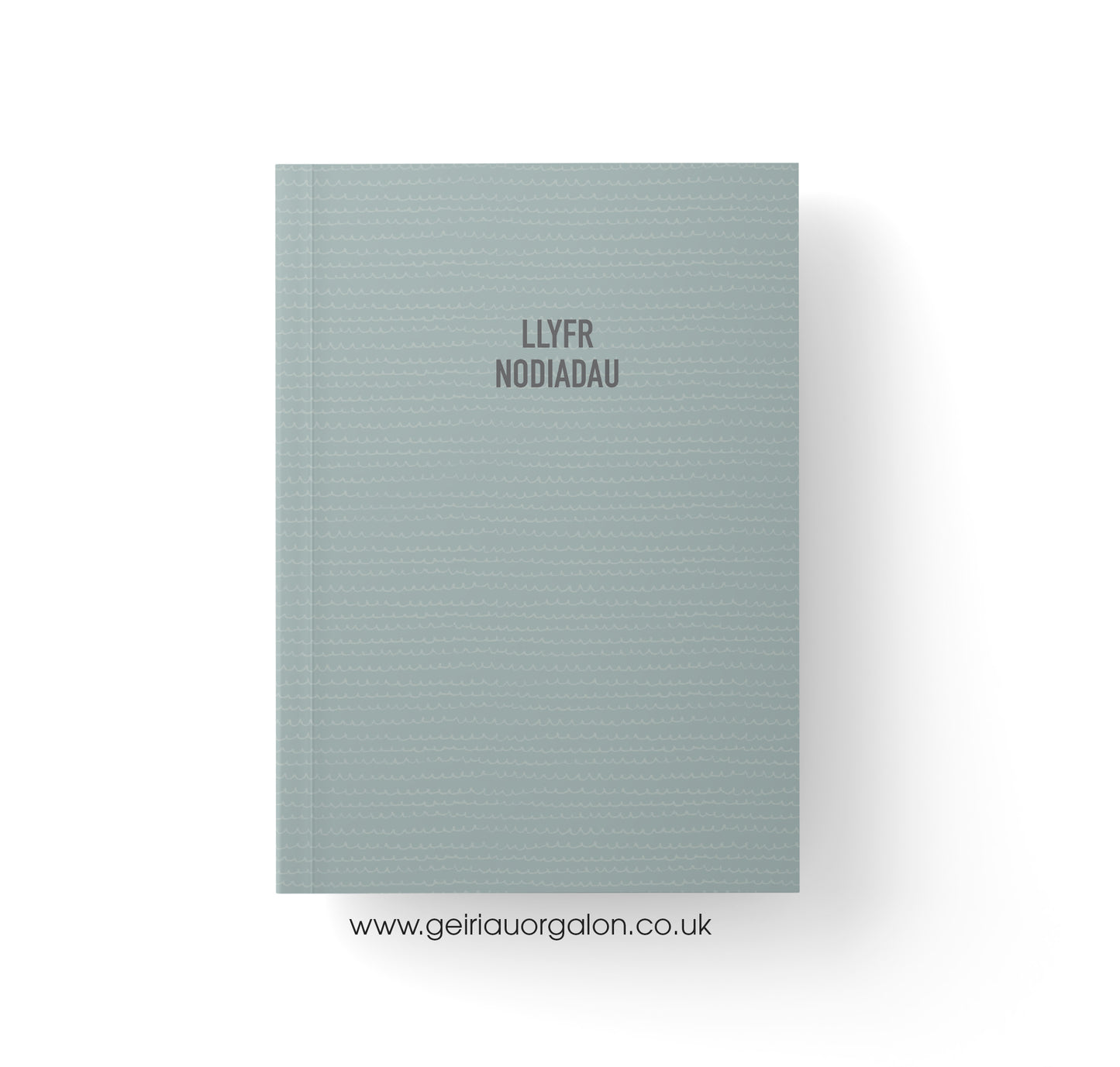 Llyfr Nodiadau A5 - Llinellau (Sgwgls Glas)