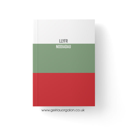 Llyfr Nodiadau A5 - Llinellau (Streipiau Cymraeg)