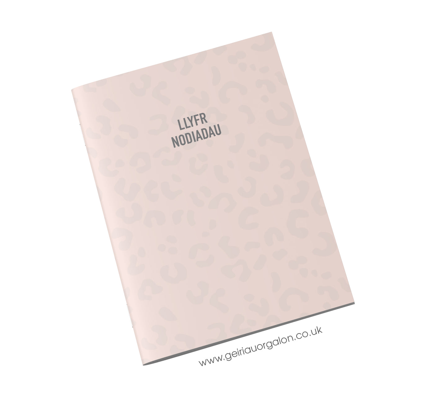 Llyfr Nodiadau Bach - Llinellau (Llewpart Pinc)