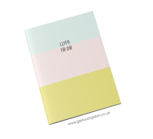 Llyfr Nodiadau Bach - Tw Dw (Streipiau Pastel)